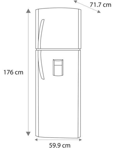 Refrigerador Top Mount Mabe 11 pies cúbicos Tecnología No Frost RMA300FYMRE0 - Image 8