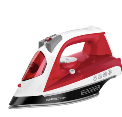 Plancha Black and Decker Supreme Steam Roja