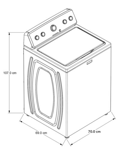 Lavadora carga superior Maytag 20 kg color blanca 7MMVWC465JW - Image 7