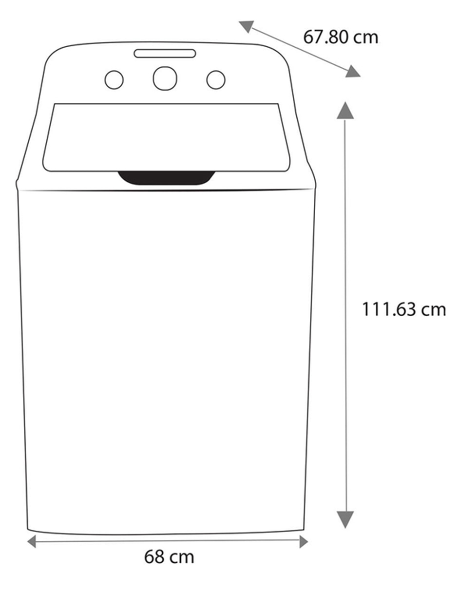 Lavadora Automática 17 Kg Blanca Mabe - LMA77113CBAB0