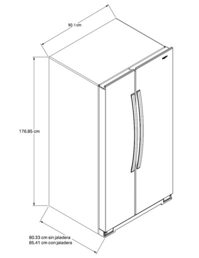 Refrigerador Whirlpool 25 pies cúbicos WD5600S - Image 9